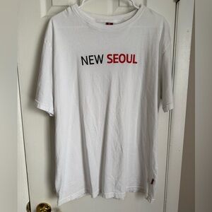 New Seoul White Graphic Tee